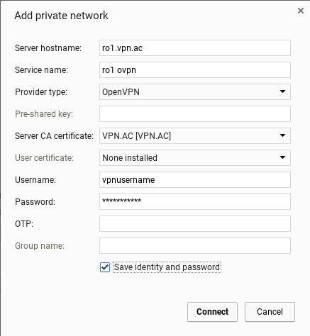 OpenVPN Chromebook