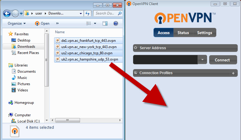 openvpn client windows