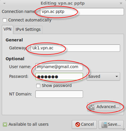 Network manager linux настройка vpn